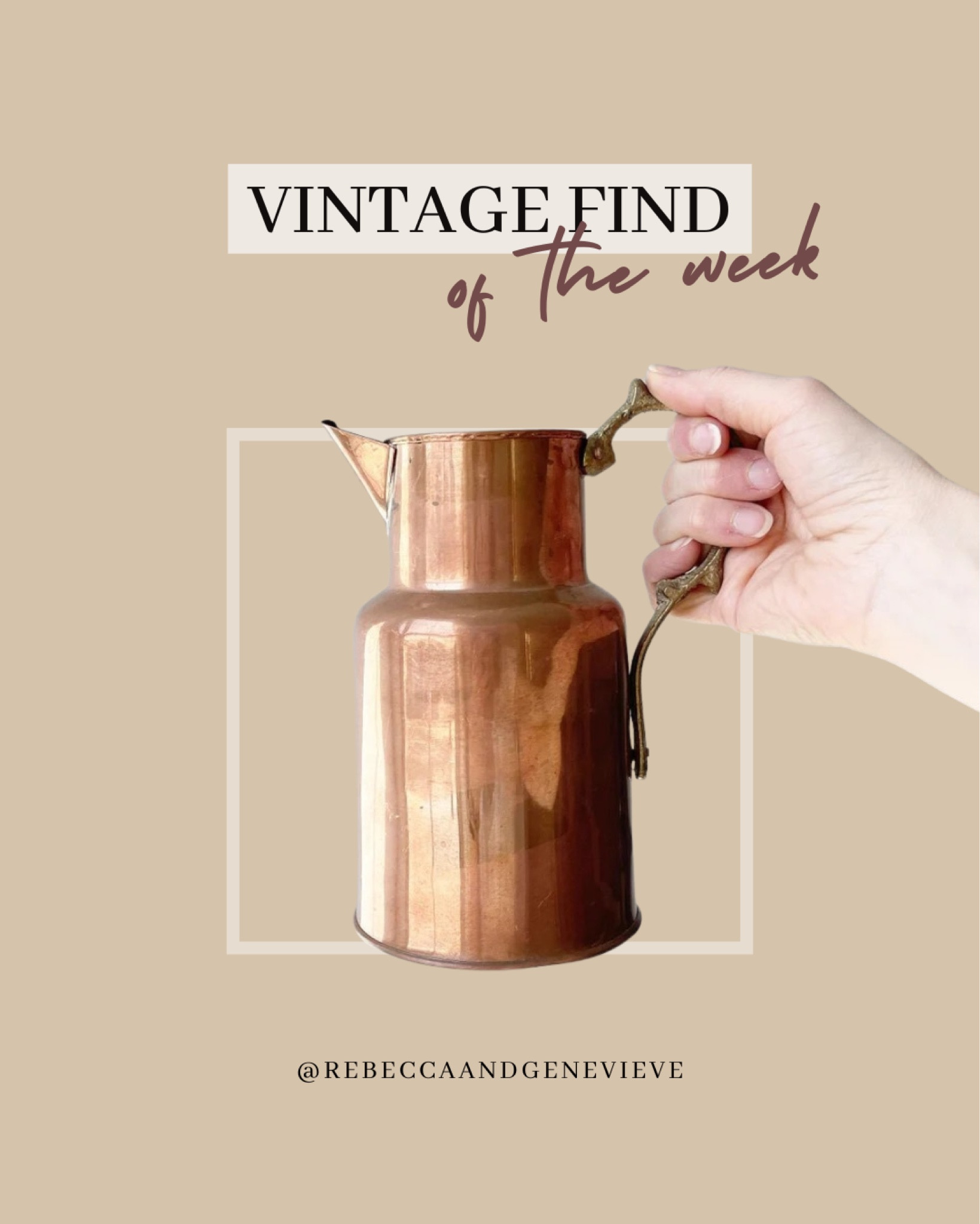 Vintage copper pitcher from before 2000 🤩 Perfect for flowers, to water plants, or simply as decor on a shelf!
-
Copper pitcher. Copper vessel. Vintage find. Etsy find. Antique shopping. Vintage decor. Home decor. Shelf decor. Cooper pot. 
Vintage Antique Copper Pitcher. Vase. Vessel. Brass Handle

#LTKunder50 #LTKFind #LTKhome