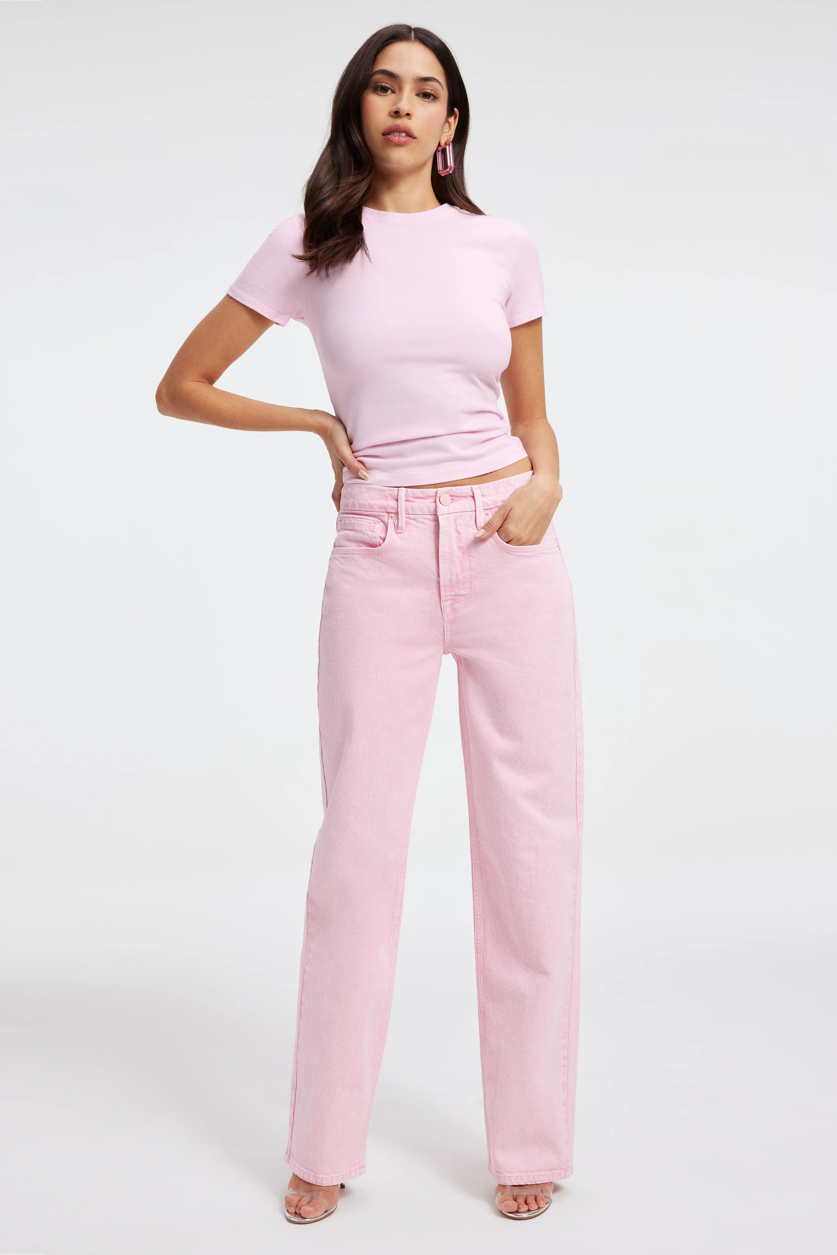 SUPER STRETCH BABY TEE | Good American