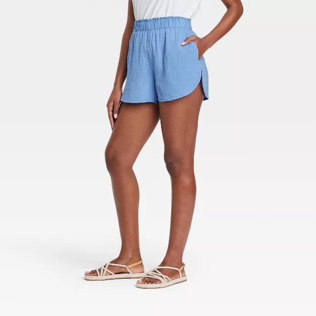 Women's High-Rise Pull-On Gauze Shorts - Universal Thread™ | Target