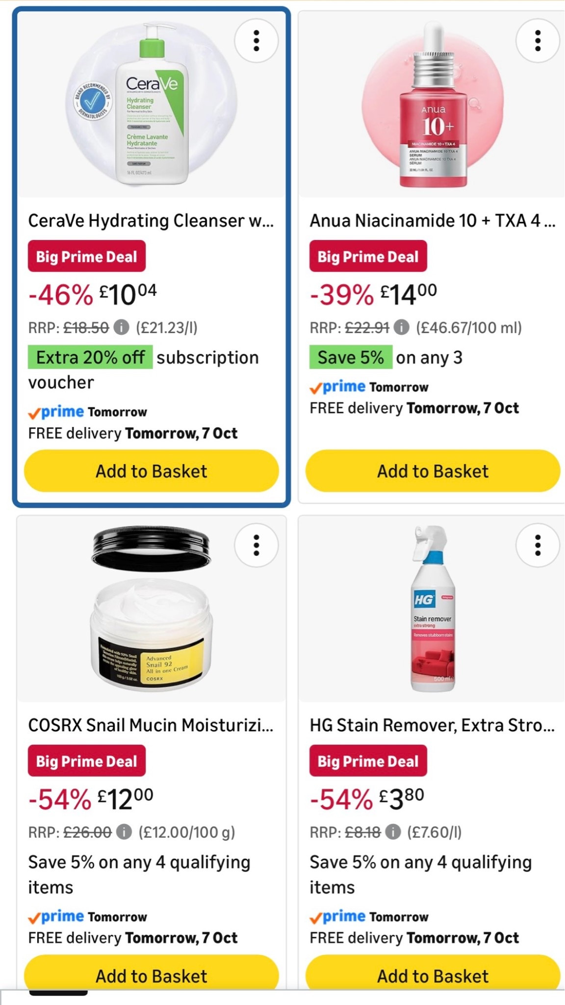 Skin care