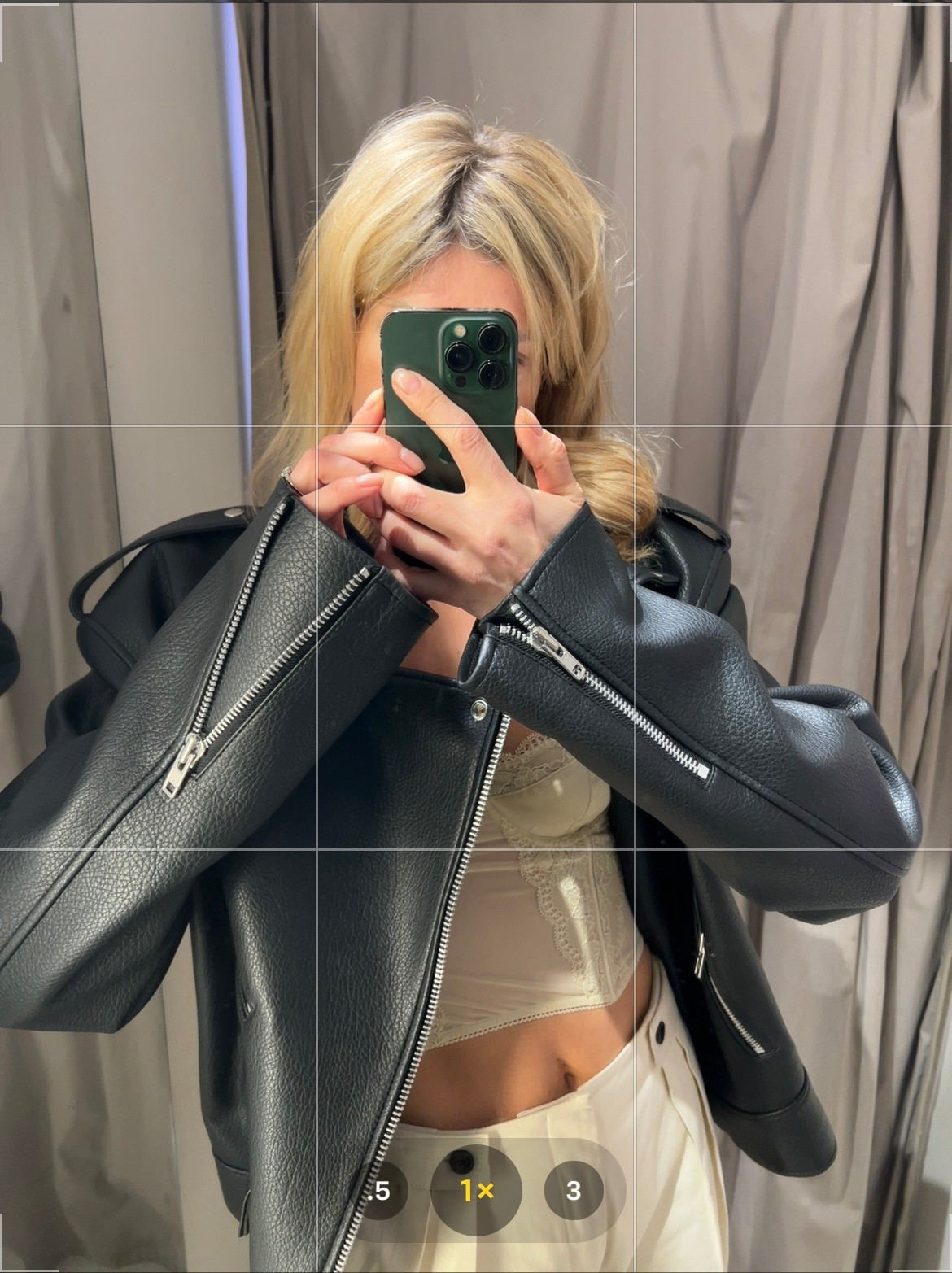 Corset, bralette, leather jacket, oversized leather jacket, cream trousers 

#LTKspring #LTKeurope #LTKuk