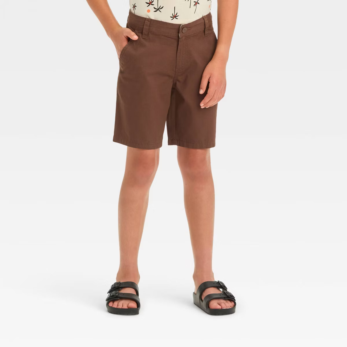 Boys' Flat Front 'At the Knee' Chino Shorts - Cat & Jack™ | Target