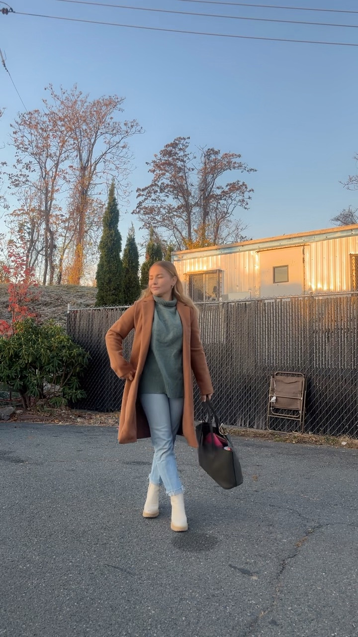 Chunky sweater cream boots carnal trench 

#LTKWorkwear #LTKFindsUnder100 #LTKFamily