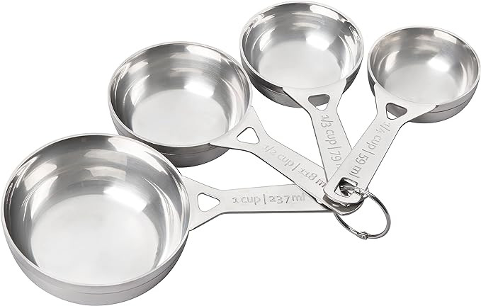 Le Creuset Stainless Steel Measuring Cups, Set of 4 | Amazon (US)