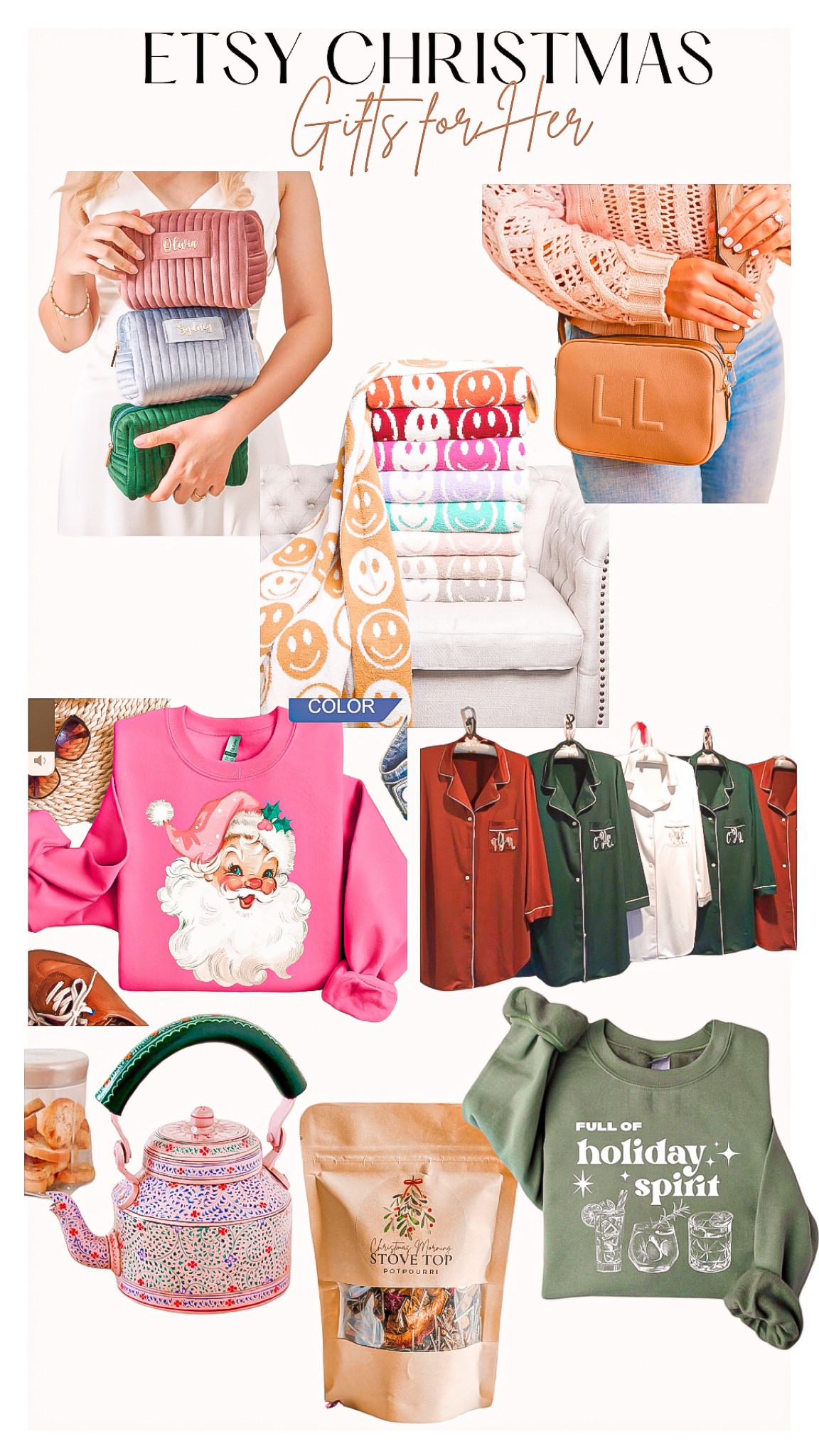 Etsy Christmas Gifts 
For Her 💕🎄❤️🎁

Etsy is a great place to shop for holiday gifts - I will be posting more finds too! ❤️

Gifts for her, gift guide, Christmas party , makeup bag, bridal gifts , bridal party gifts, stocking stuffers, crossbody bag, cozy blanket , personalized gifts, Santa sweatshirt, Christmas sweatshirt, tea kettle, Christmas pajamas , holiday potpourri
 

#LTKGiftGuide #LTKfindsunder100 #LTKHoliday