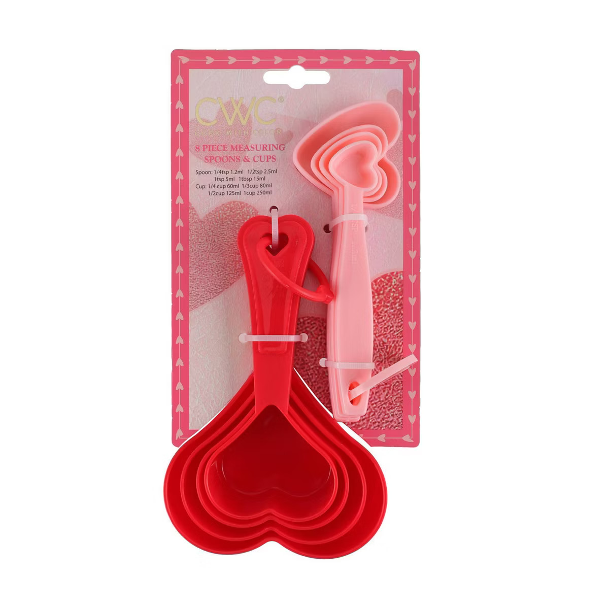 Cook With Color 8pc Heart Measuring Cups and Spoons | Target