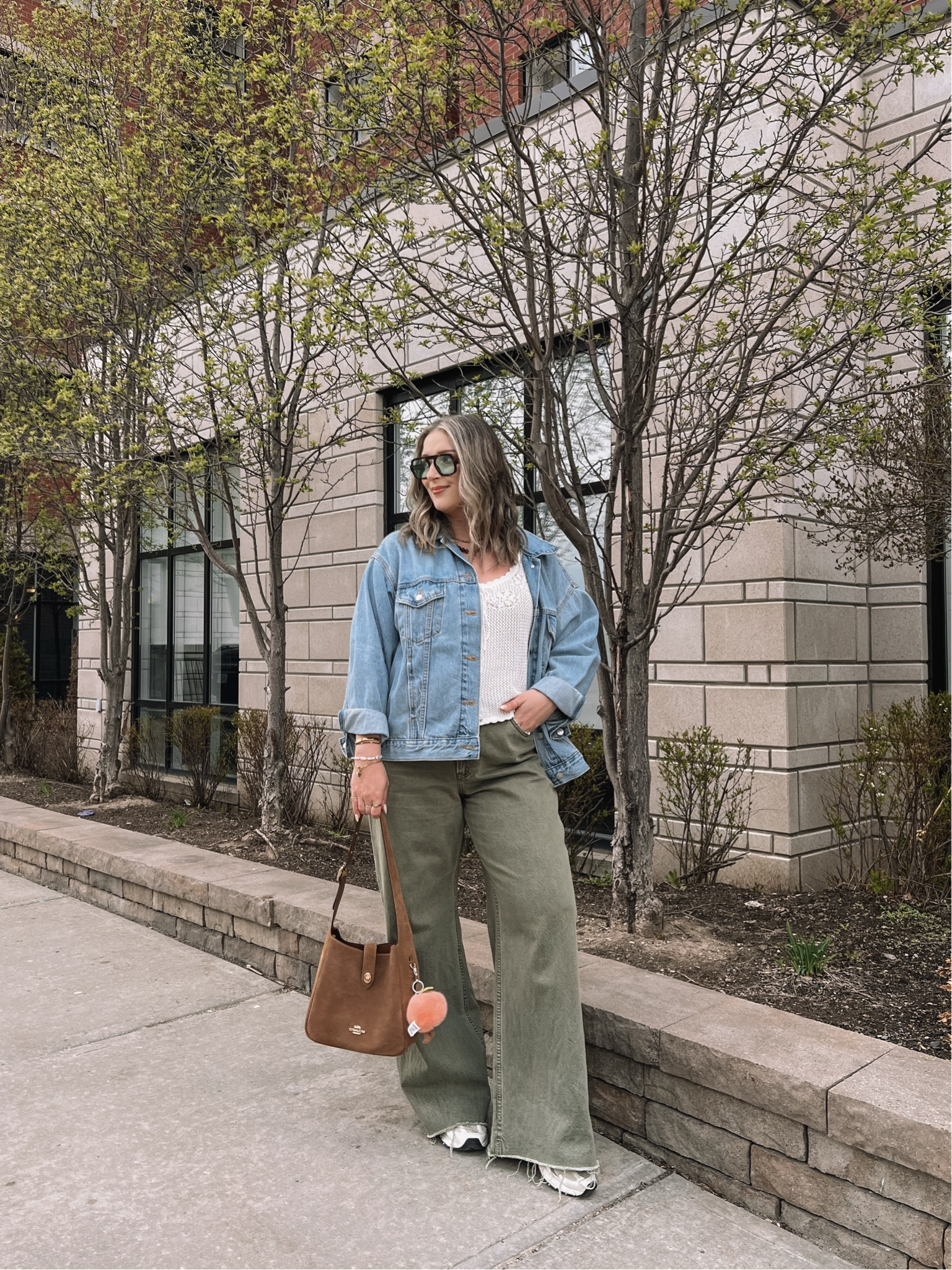 Simple spring outfit! Wearing my usual size L in the crochet tank top, Canadian link under “similar products”. Wearing 32 long in the jeans for a looser fit, and I cut the hem for a custom length. Sized up to XL in the denim jacket for an oversized fit. New Balance sneakers are so comfy but run a little big, I’m a 9.5-10 and wear a 9


#LTKmidsize #LTKjeans #LTKstyletip