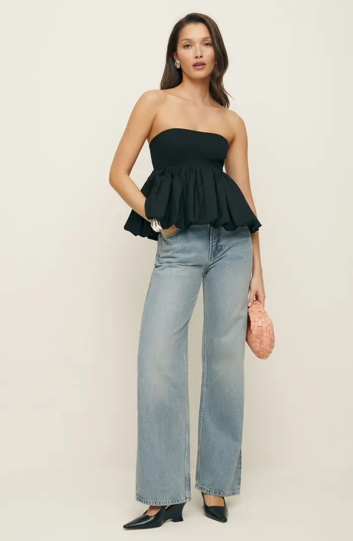 Simone Strapless Peplum Top | Nordstrom