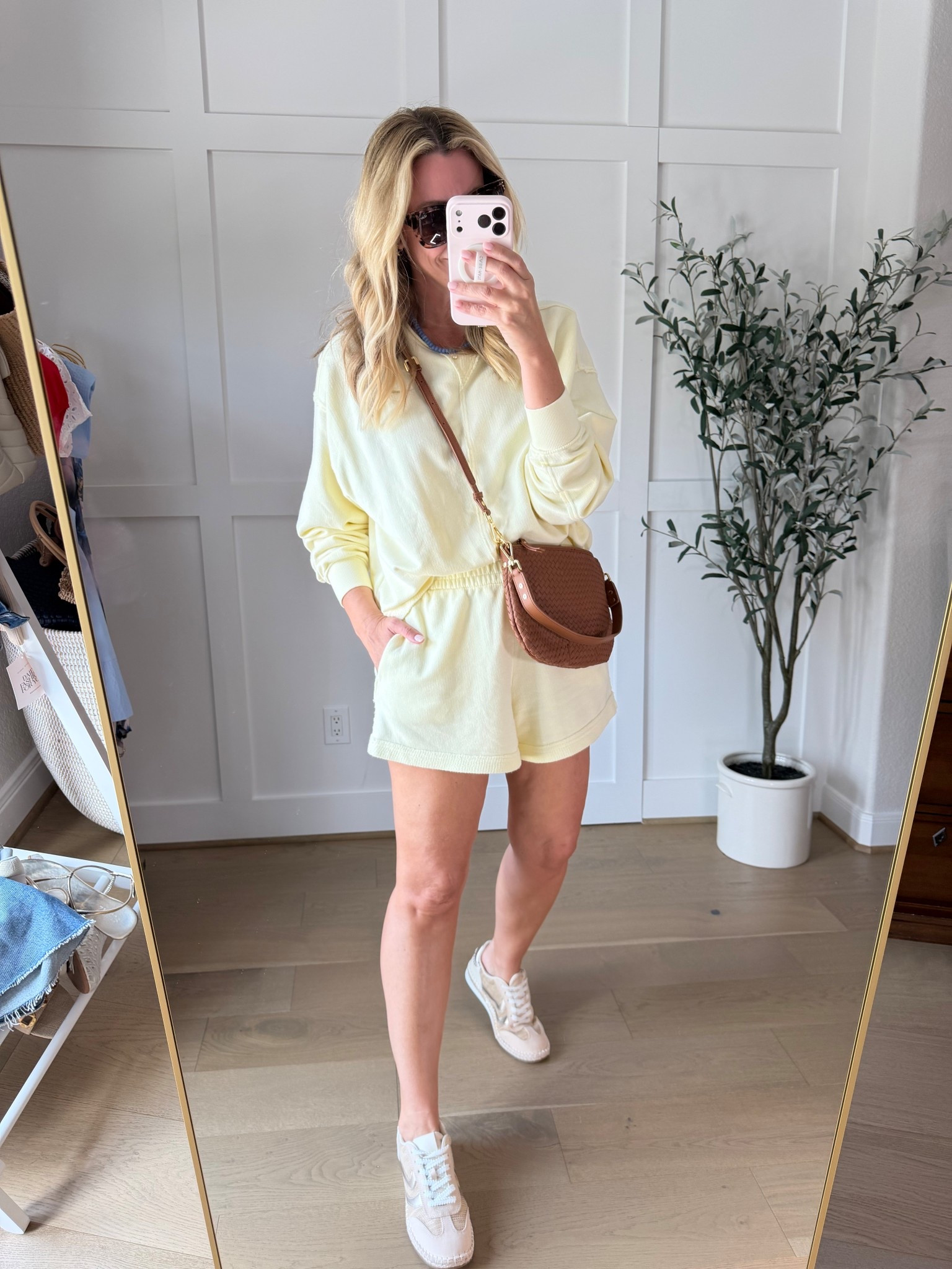 Two piece set
Small top
Med bottom-I like my shorts on the loose side


#LTKTall #LTKOver40