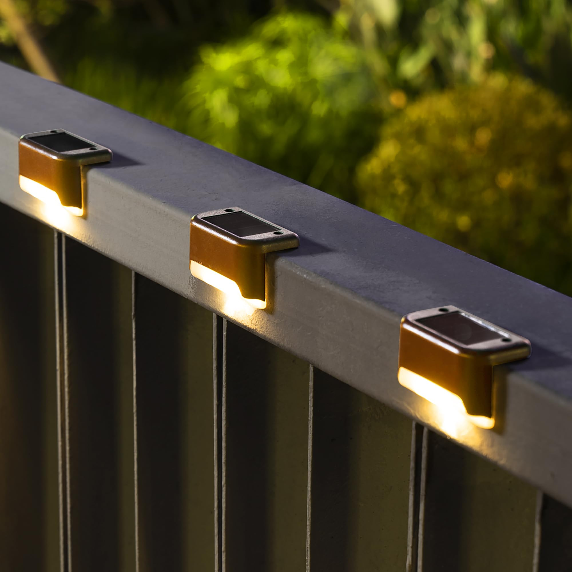 SOLPEX Solar Deck Lights Outdoor 16 Pack, Solar Step Lights Waterproof Led Solar lights for Outdoor Stairs, Step , Fence, Yard, Patio, and Pathway(Warm White) - Amazon.com | Amazon (US)