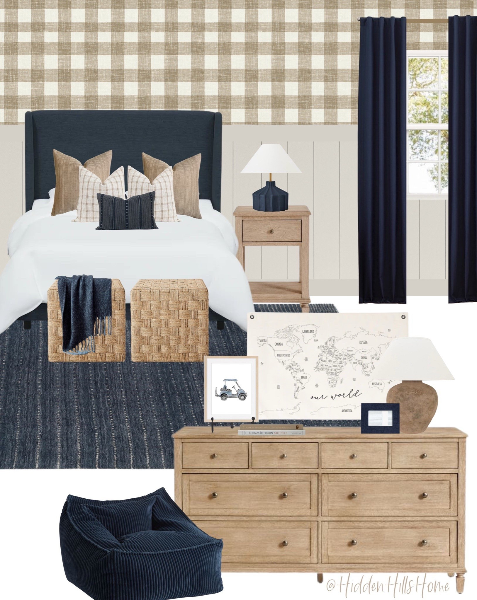Boys bedroom decor, kids bedroom mood board, masculine boys room decor ideas, blue and tan boys bedroom design #boysroom 



#LTKHome #LTKSaleAlert #LTKKids
