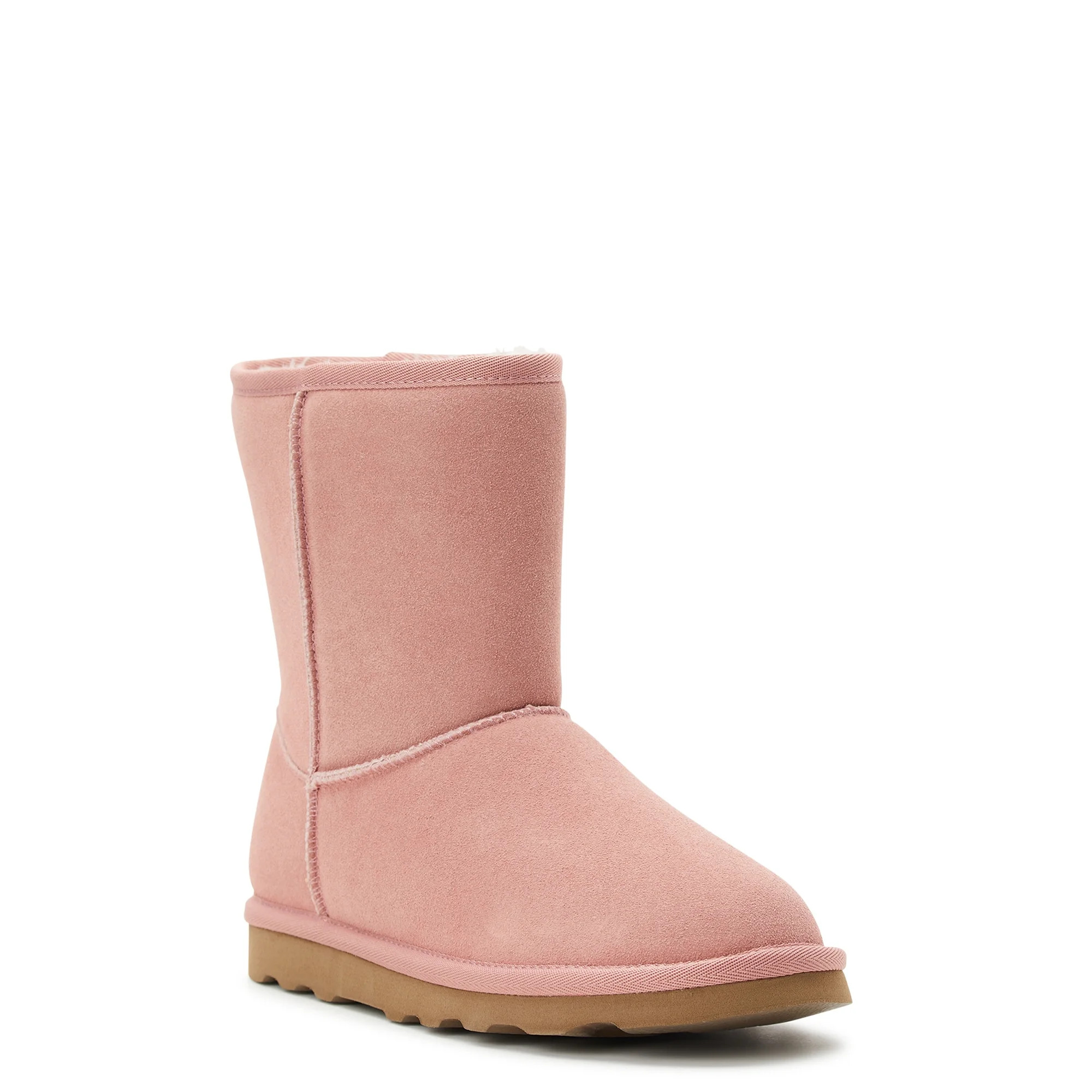 Time and Tru Women's Genuine Suede Boots, Wide Width Available - Walmart.com | Walmart (US)