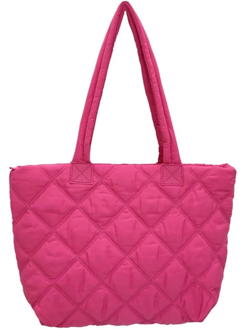 Kukuzhu Quilted Tote Bag for Women Puffer Shoulder Bag Puffy Padding Quilted Bag Trendy Lightweig... | Walmart (US)