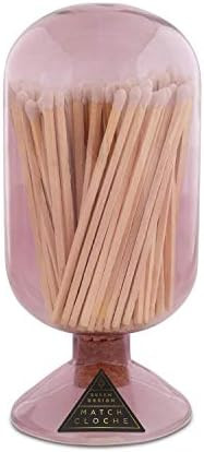 Skeem Design Violet Glass Fireplace Match Cloche – White Tipped Matches (Small) | Amazon (US)
