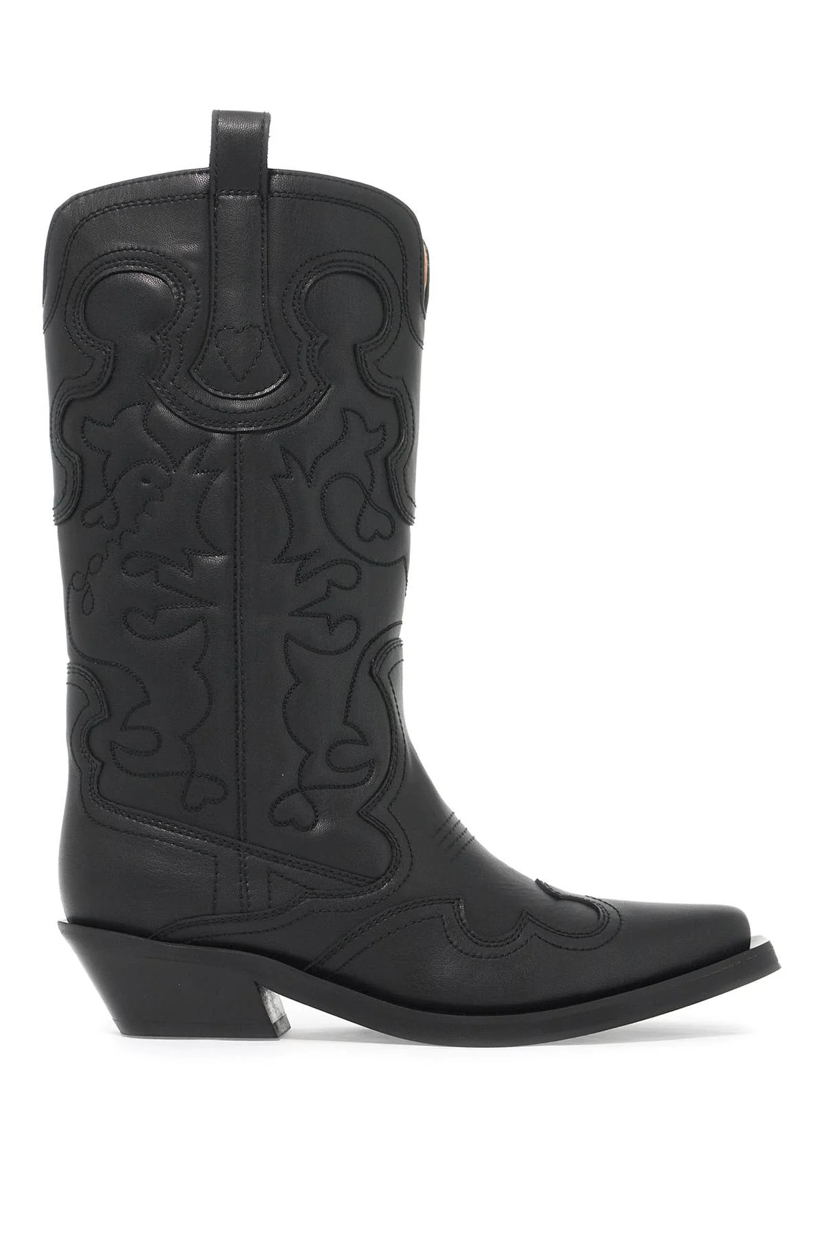 Ganni Women's Embroide Western Boots | Shop Simon