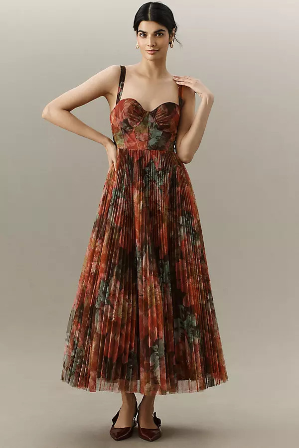 Hutch Willa Sleeveless Tulle Maxi Dress | Anthropologie (US)