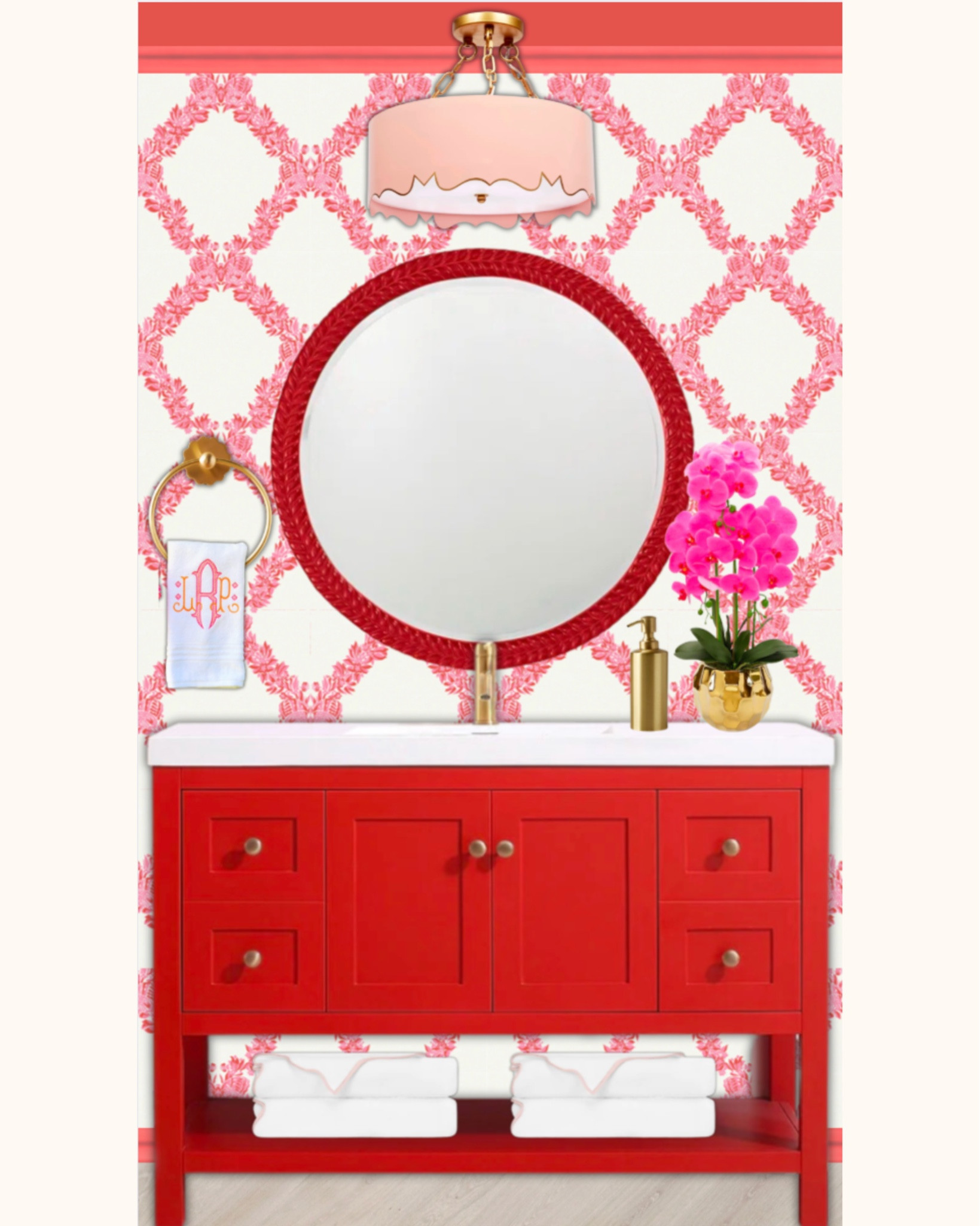 I’ve always loved a pop or red & this bathroom really nails it 

#LTKdayinmylife #LTKHome #LTKSaleAlert