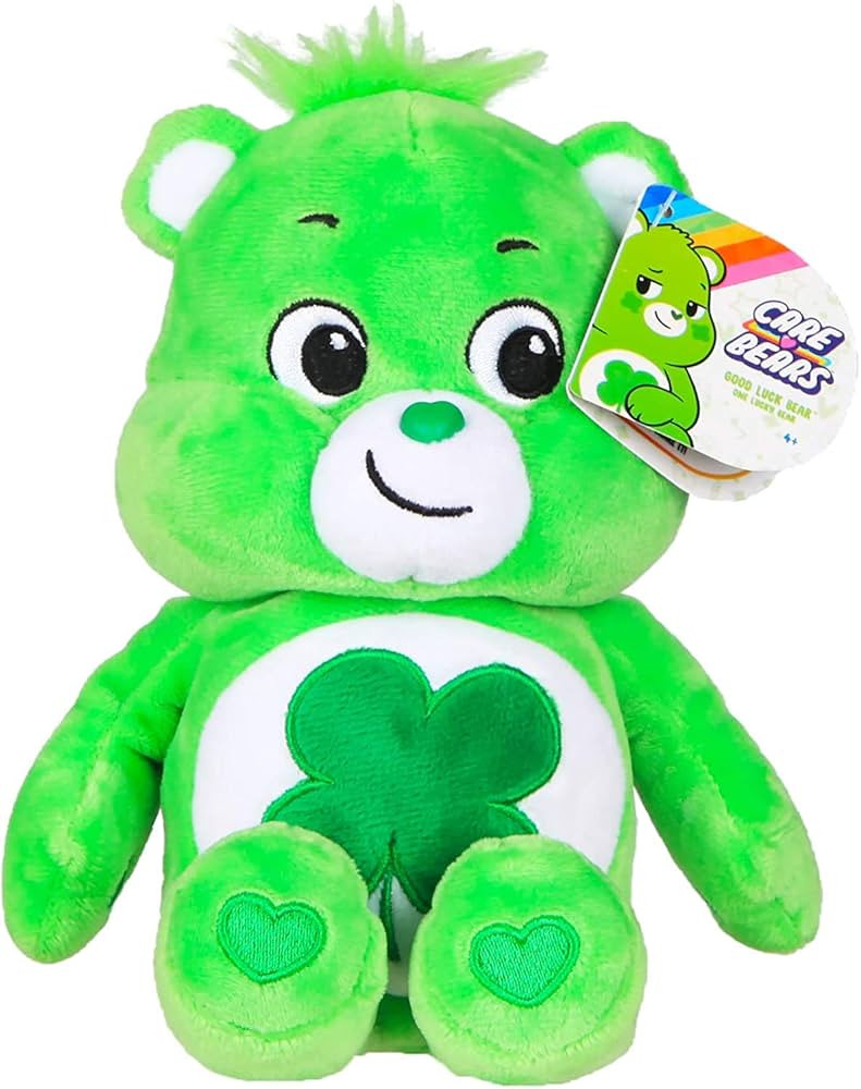 Care Bears Good Luck Bear Bean Plush, 9 inches | Amazon (US)