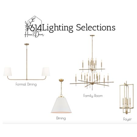 Cohesive look for lighting selections

#LTKfamily #LTKhome #LTKstyletip