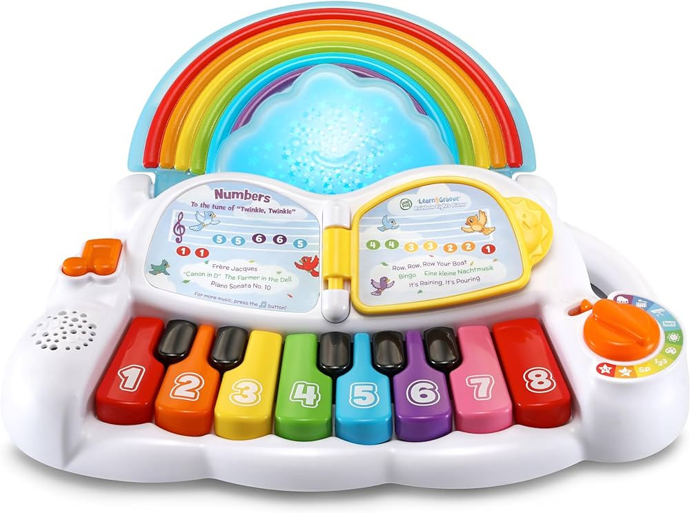 LeapFrog Learn and Groove Rainbow Lights Piano, Multicolor | Amazon (US)