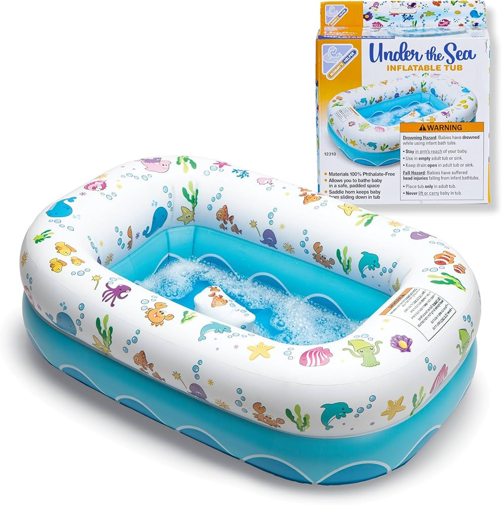 Mommy's Helper | Inflatable Under The Sea Baby Bathtub, Collapsible Safe Baby Bath Tub with Anti-... | Amazon (US)