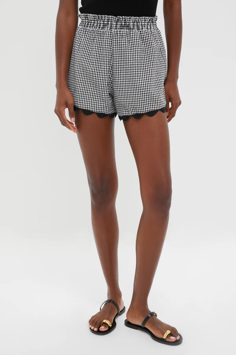 Black Gingham Ric Rac Ava Short | Tuckernuck (US)