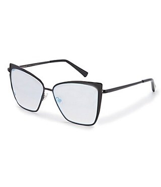 DIFF Eyewear Becky Mirrored Cat Eye Sunglasses - Black | Dillard's