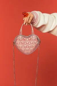 Transparent Heart Mini Crossbody Bag | Forever 21 (US)