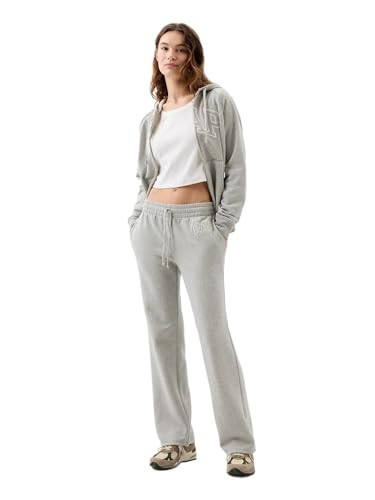 GAP Womens Heritage Boot Cut Jogger Lt Heather Grey XXL | Amazon (US)