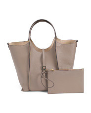 Leather Tote With Inside Pouch | Handbags | Marshalls | Marshalls