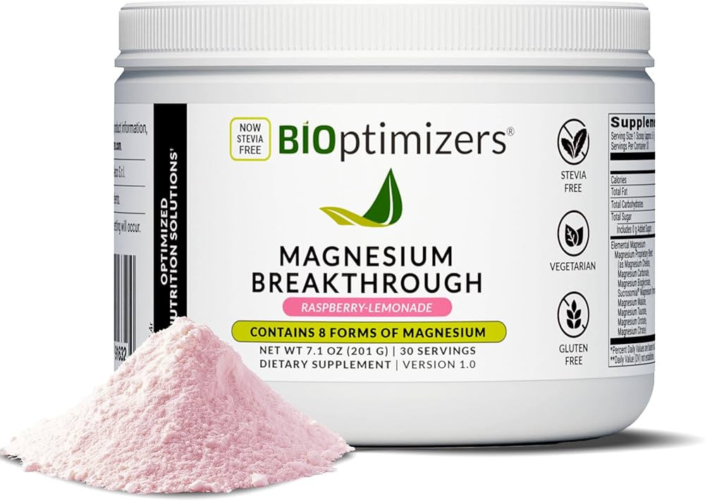 BIOptimizers Magnesium Breakthrough Drink - 8 Forms of Magnesium, Electrolytes, Sleep Health, Str... | Amazon (US)