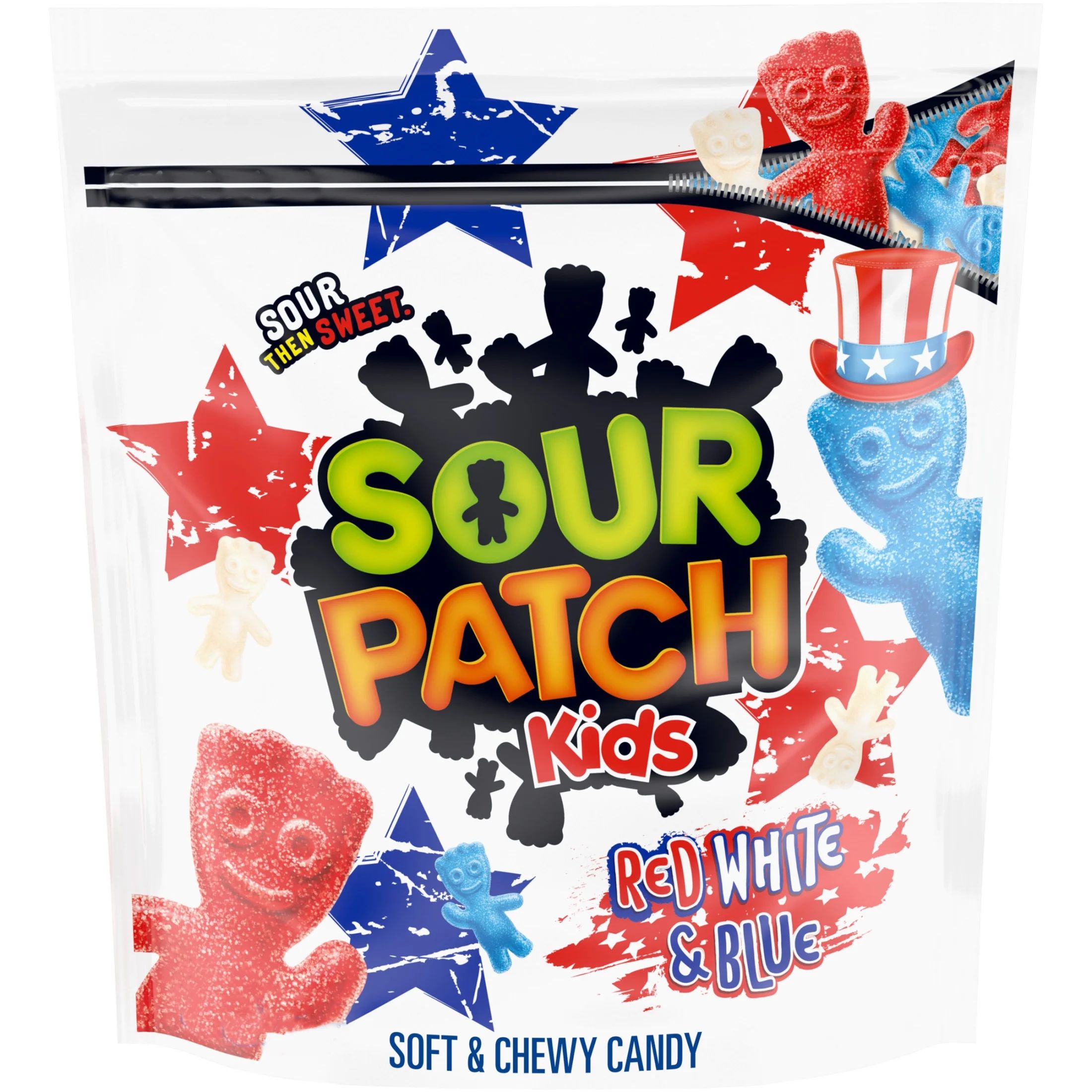 SOUR PATCH KIDS Red, White & Blue Soft & Chewy Candy, 1.8 lb | Walmart (US)
