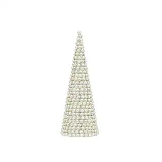 12" White Pearl Tabletop Cone Tree by Ashland® | Michaels Stores
