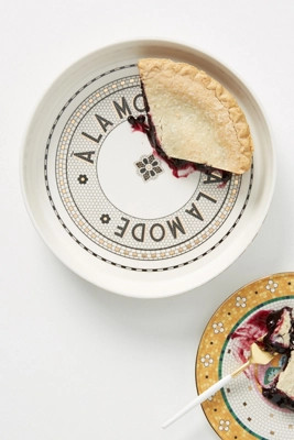 The Bistro Tile Stoneware Pie Dish | Anthropologie (US)