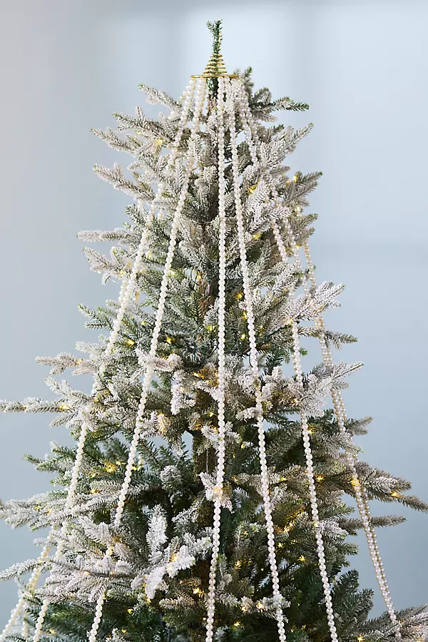 Cascading Pearl Tree Topper | Anthropologie (US)