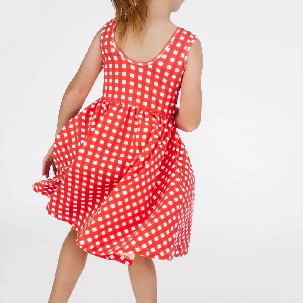 THE TANK BALLET DRESS IN RED GINGHAM | Alice + Ames