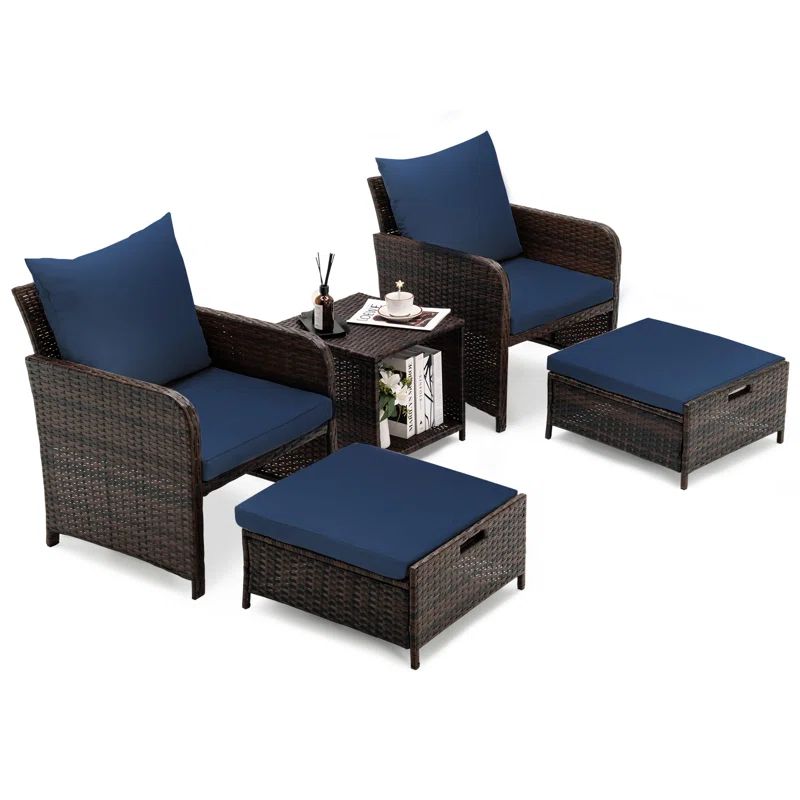 Idamarie 2 - Person Outdoor Seating Group with Cushions | Wayfair North America