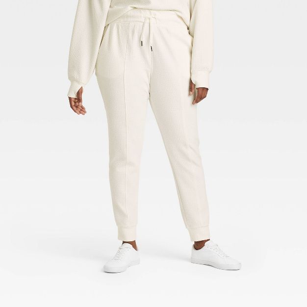 Women's High-Rise Textured Joggers - All in Motion™ | Target