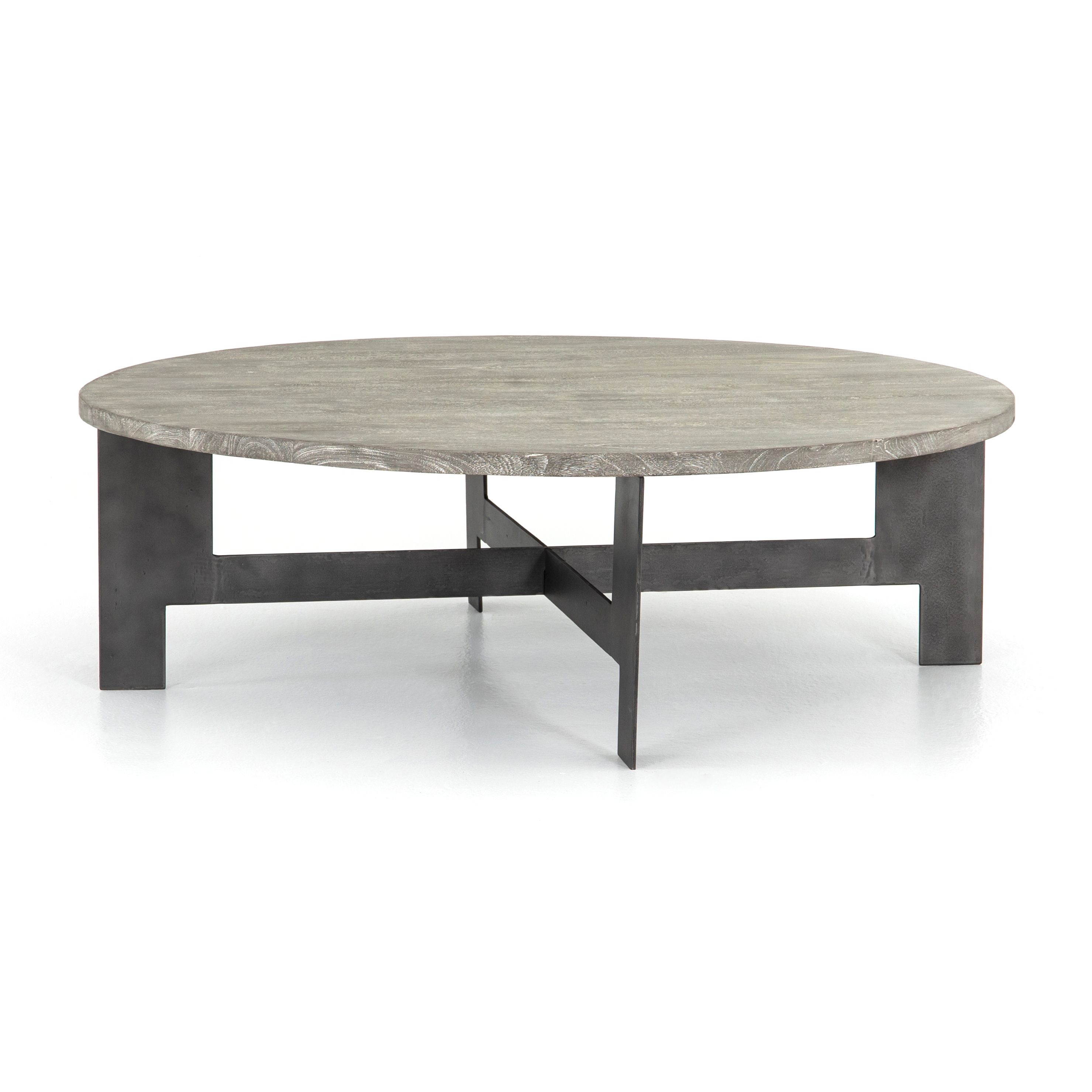 Round Coffee Table With Iron | Scout & Nimble