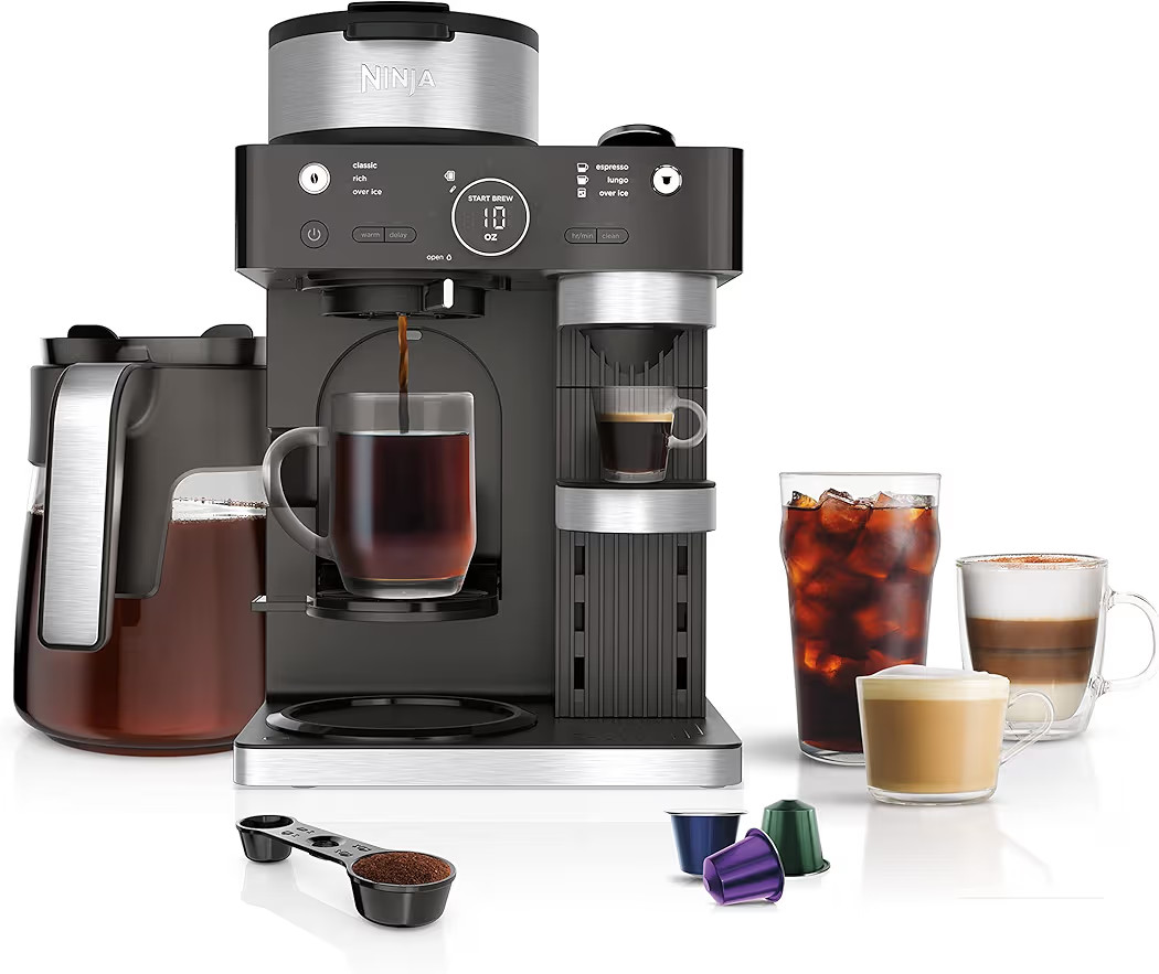 Ninja Espresso & Coffee Maker & Barista System, 3 Espresso Brew Styles, Single-Serve Coffee & Nes... | Amazon (US)