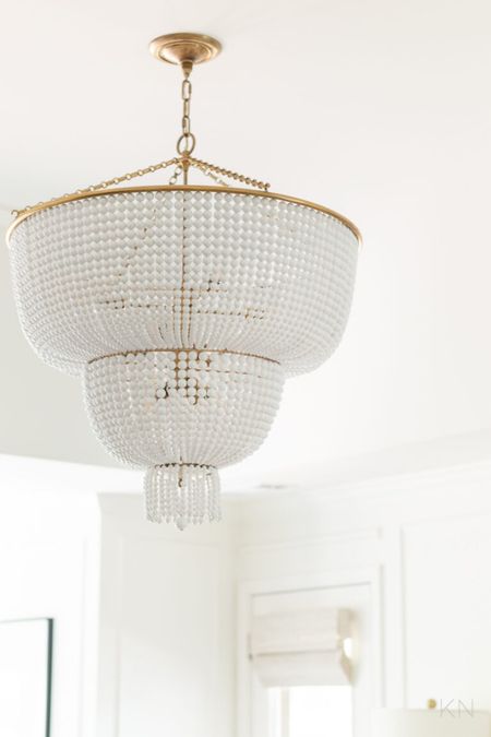 Changing out to my new white beaded chandelier prompted a mini makeover in my bedroom. home decor bedroom decor bedroom lighting bead chandelier light fixture dining room decor 

#LTKstyletip #LTKhome