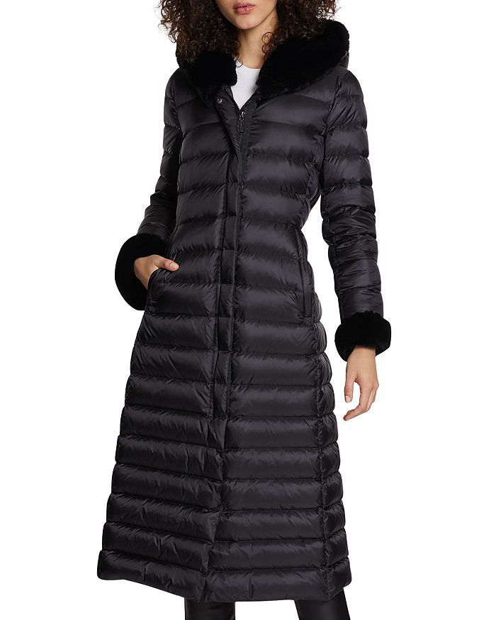 Lexie Shearling Hood Maxi Puffer Coat | Bloomingdale's (US)