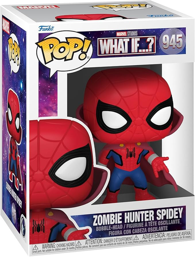 Funko Pop! Marvel: What If? Zombie Hunter Spidey, Multicolor | Amazon (US)