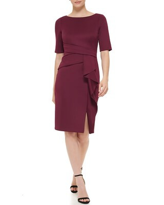 Vince Camuto Ruffled-skirt Midi Dress | Vince Camuto