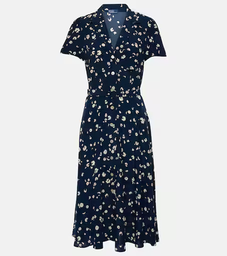 Floral crêpe midi dress | Mytheresa (US/CA)
