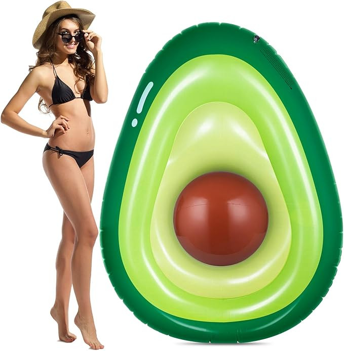Obuby Inflatable Avocado Pool Float Floatie with Ball Fun Pool Floats Floaties Summer Swimming Po... | Amazon (US)