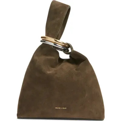 Veronica Beard Swing Suede Top Handle Bag in Cypress at Nordstrom | Nordstrom
