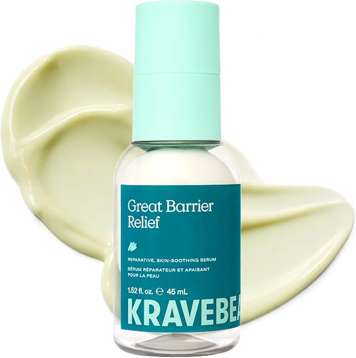 KraveBeauty Great Barrier Relief Face Serum for Dry, Sensitive Skin, 45 mL | Amazon (US)