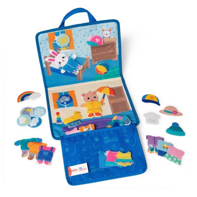 Melissa & Doug Ms. Rachel What to Wear Felt Activity Board Take-Along Preschool Learning Toy for Boys and Girls | Target