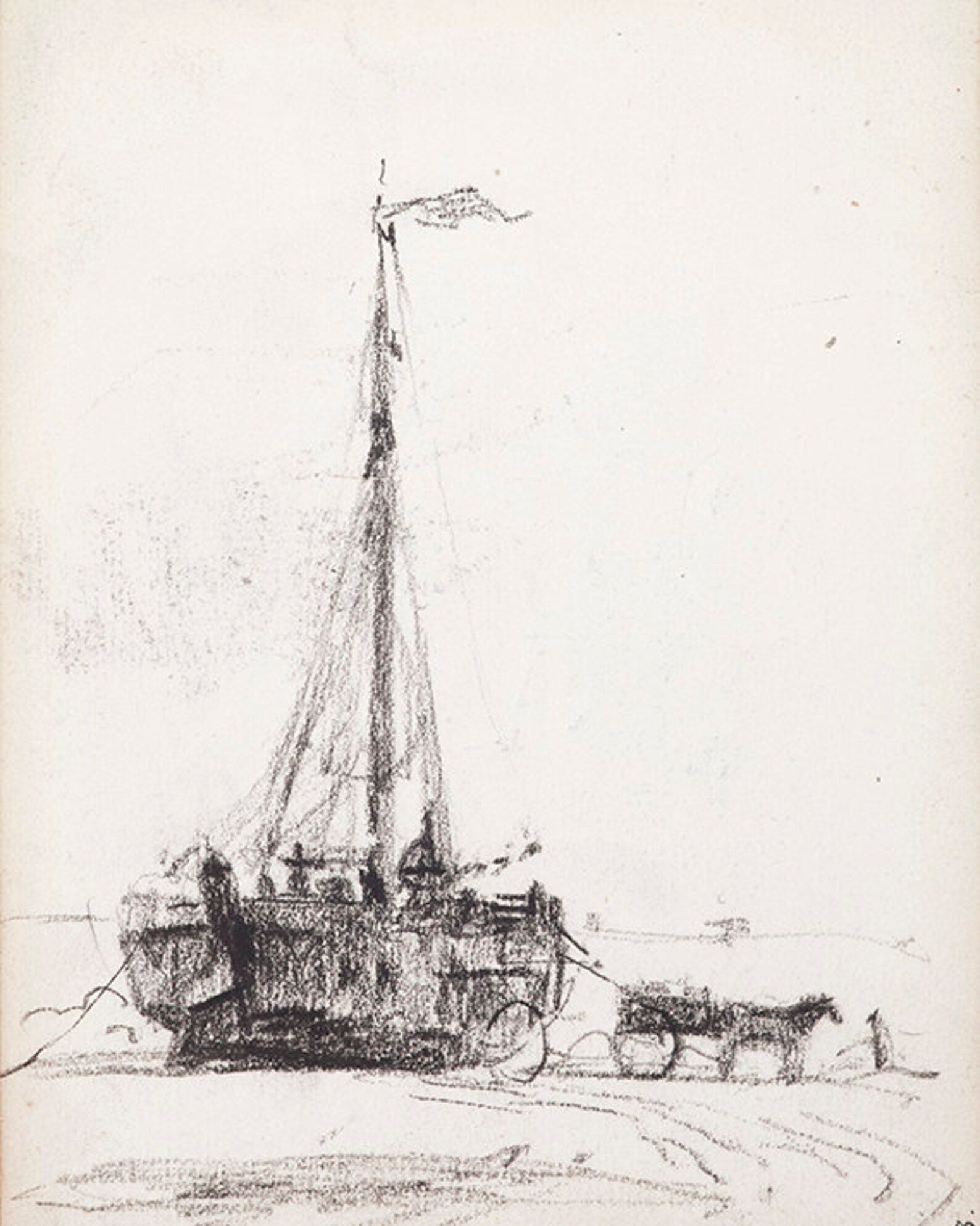 Ashore. Coastal Sketch. Boat Drawing. Nautical Prints. | Etsy (US)